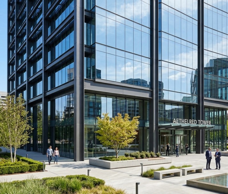 Precision architectural engineering on active build site